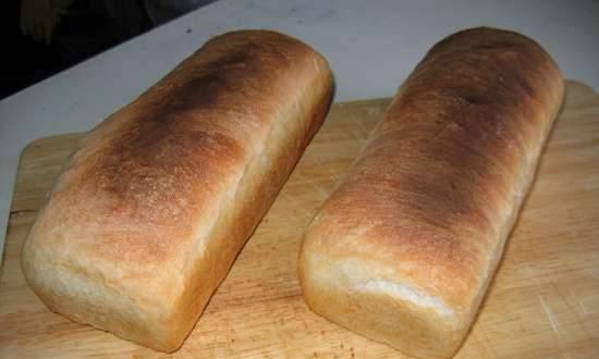 Pan de trigo en dos masas