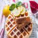 Lemon sour cream waffles