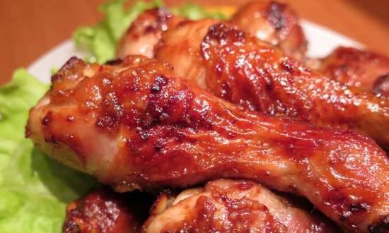 Chicken legs in hot-sour-sweet glaze (Multicuisine DeLonghi)