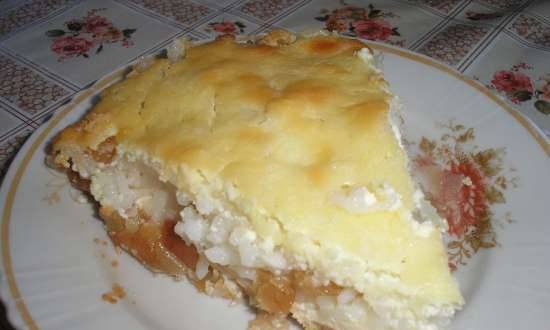 Rice-curd casserole with apples