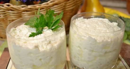 Cold cottage cheese (without cooking)