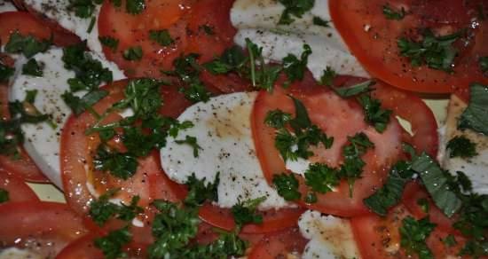 Tomatoes with mozzarella