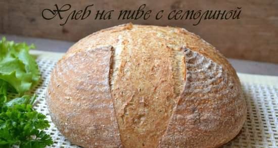 Pane alla birra con semolino