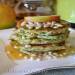 Pancakes "multivitamin" gluten-free, with ricotta, MIX salad and arugula cake