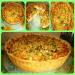 Quiche with chicken and mushrooms