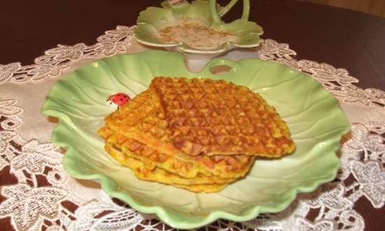 Vegetable waffles (electric grill Steba 4.4)