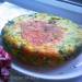 Ciasto omletowe z jajkiem i zieloną cebulą w wolnej kuchence lub piekarniku
