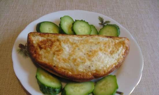 Cottage cheese casserole with trout (Travola SW232 omelet maker)