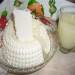 Homemade natural soft cheese with pepsin sourdough