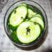 Cucumbers with mint-garlic dressing