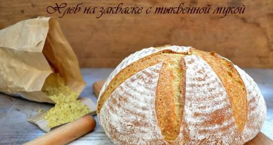 Sourdough bread with pumpkin flour