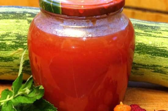 Aromatic berry and zucchini jam