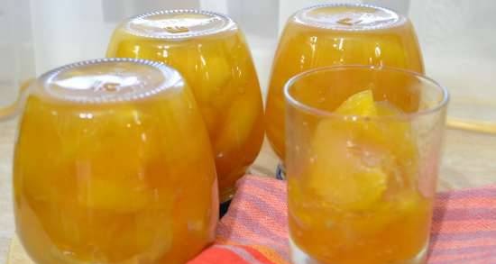 Jam Mango-tongen van bevroren mango's