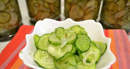Cucumber salad, canned