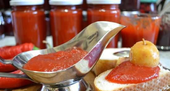 Chili pepper jam with Antonovka