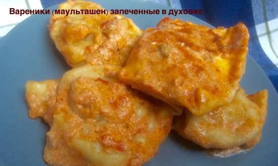 Oven baked dumplings (multashen)