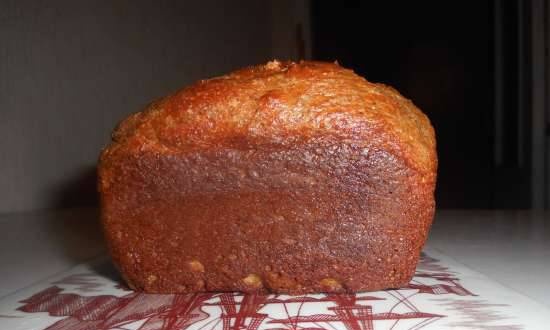 Chleb z psyllium o niskiej zawartości węglowodanów wytwarzany z otrębów owsianych i pszennych