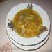 Duck cabbage soup with white beans (gas hob, ceramic saucepan)