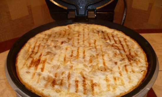 Fish casserole (pizza maker Clatronic PM-3622)