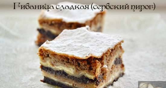 Gibanica sweet (Serbian pie)