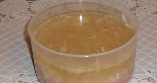 Poultry breast jelly with agar