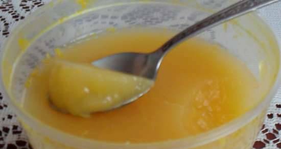 Light citrus jelly for diet food
