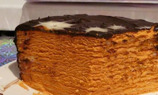 "Sahara" cake with tomato paste