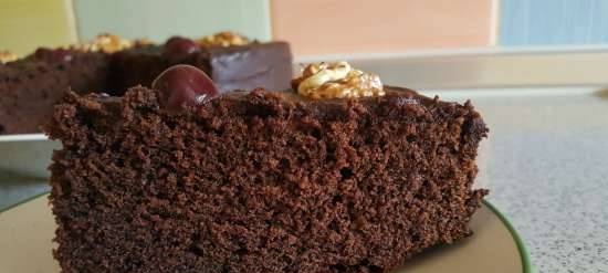 Delicate chocolate cake