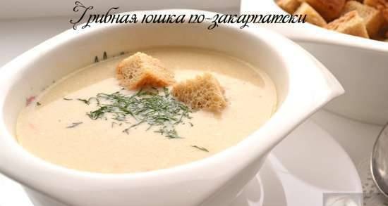 Transcarpathian mushroom soup