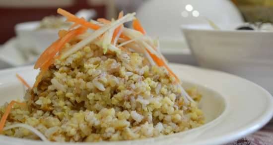 Rice-millet porridge with multi-grain flakes (multicooker Redmond RMC-01)