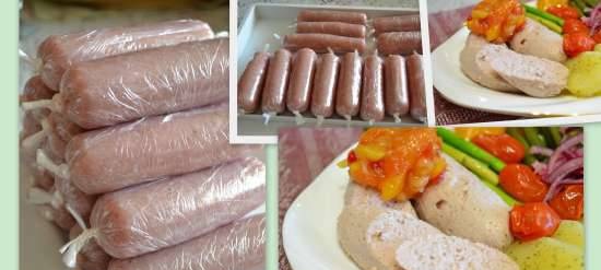 Diet sausages (homemade)