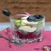 Salad in a glass of herring, avocado and beetroot