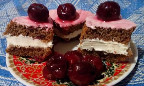 Bread cakes Coffee with cherries (Tortilla Chef 118000 Princess bakeware)
