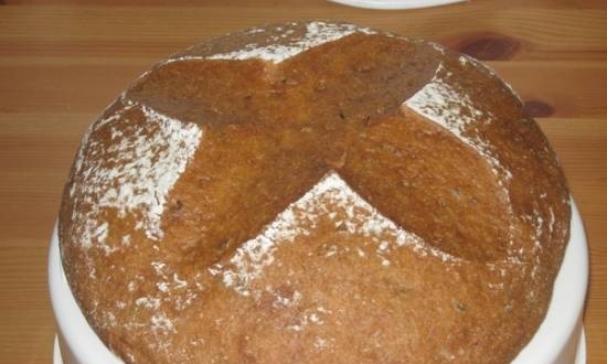 Soda bread with rye flour in a Panasonic multicooker