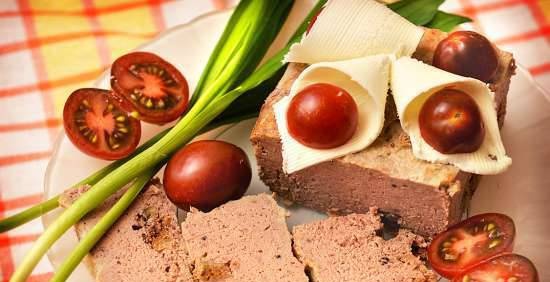 Baked chicken liver pate