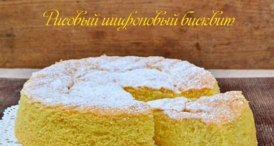 Rice Chiffon Sponge Cake Gluten Free (Master Class)