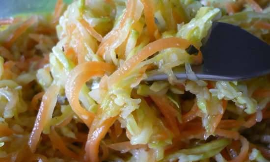 Korean-style zucchini and carrot salad