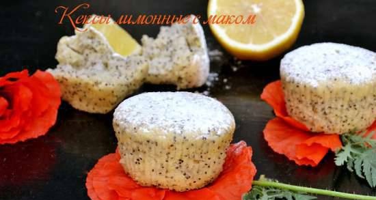 Muffins de limón con semillas de amapola (magro)