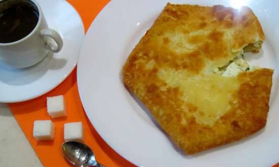 טורטיות מטוגנות במילוי גבינת קוטג 'ובצל ירוק