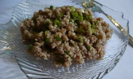 Haring kaviaar snack. Varianten met quinoa en gerst.