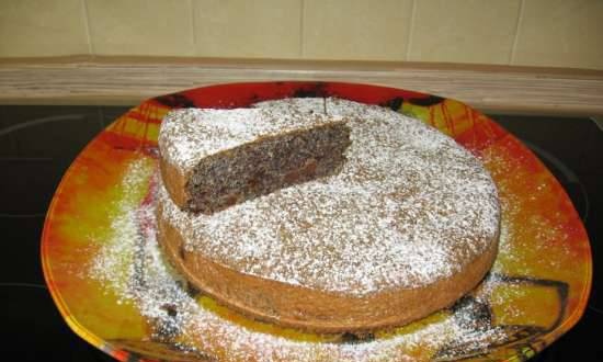 Poppy seed cake with proteins