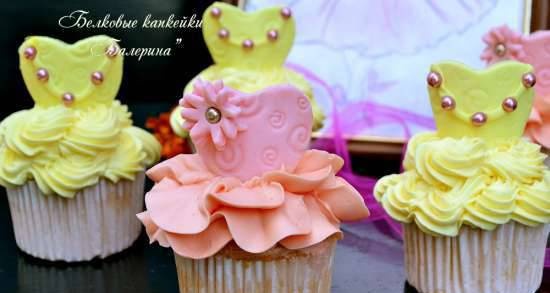 Protein cupcakes "Ballerina"