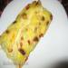 Cheese omelette casserole in the oven