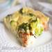 Finnish omelet with broccoli and smoked salmon
