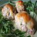 Baked chicken cutlets with processed cheese