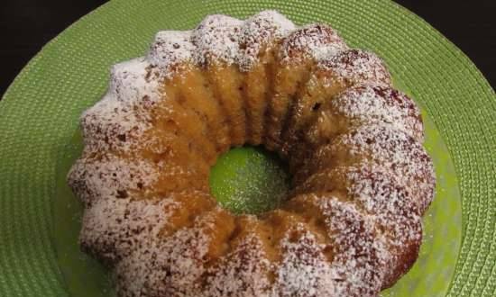 Apple muffin cake with sweet curd cheeses (no butter)