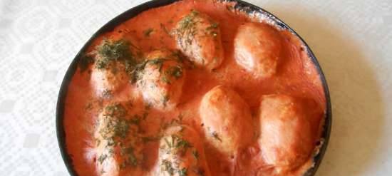 Lazy cabbage rolls or hedgehogs in a vegetable coat