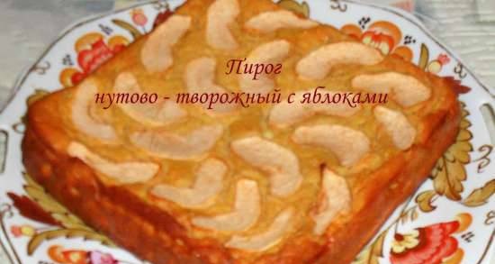 פשטידת חומוס עם גבינת קוטג 'ותפוחים