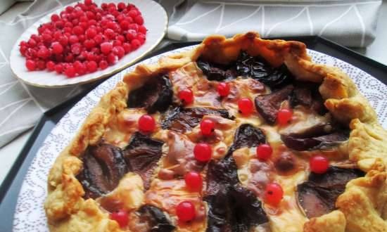 Biscuits with dried plums and mozzarella