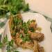 Chicken baked in white wine with green onions